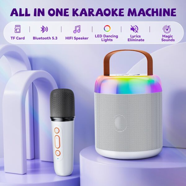 bafle altavoz de karaoke, altavoz Bluetooth portátil con micrófonos inalámbricos