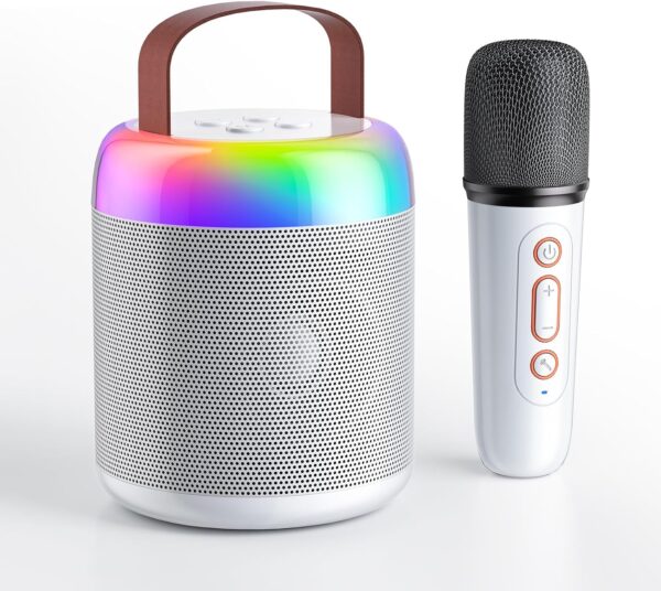 bafle altavoz de karaoke, altavoz Bluetooth portátil con micrófonos inalámbricos - Imagen 2