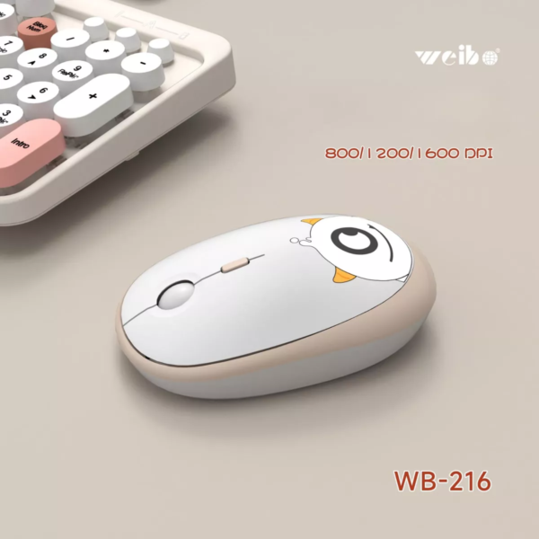 Combo Teclado y Mouse Inalámbrico Weibo WB-216: Eficiencia y Comodidad al Alcance de tu Mano #09 - Imagen 4