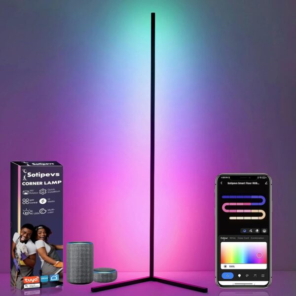 Ilumina tu Espacio con Estilo Lámpara LED Inteligente con Control por Voz y Sincronización de Música