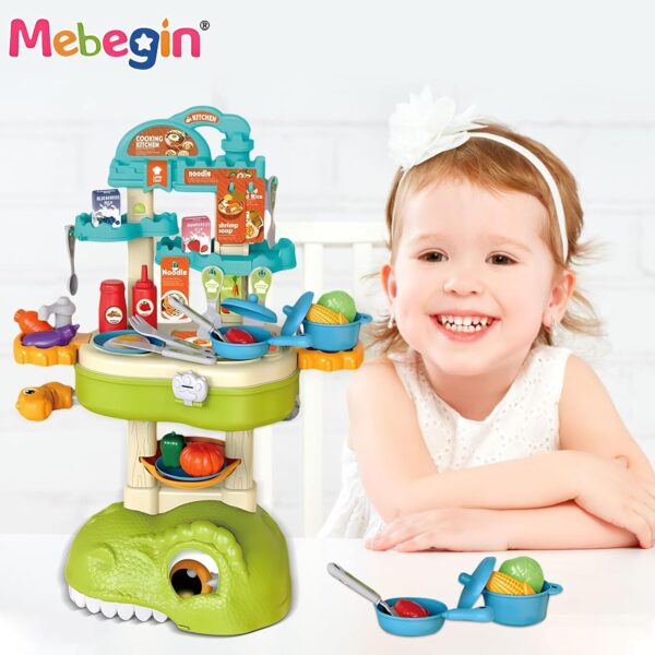 Aprendizaje en un Solo Juego Mochila de Cocina Dinosaurio 3 en 1 para Niños #17 - Imagen 5