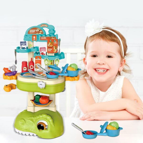 Aprendizaje en un Solo Juego Mochila de Cocina Dinosaurio 3 en 1 para Niños #17 - Imagen 7
