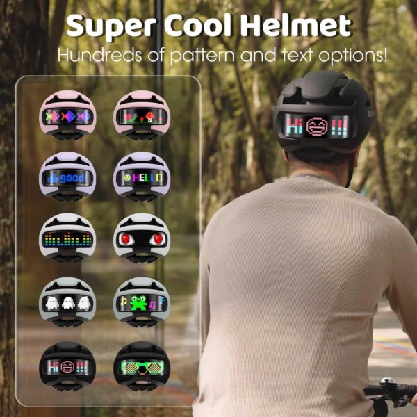 Casco Inteligente para Ciclismo  con Luces LED Personalizadas, Aplicación Móvil y Control Remoto - Imagen 4