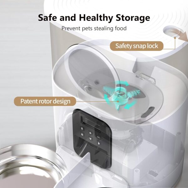 Comedero inteligente automático de alimentos secos para mascotas - Imagen 3