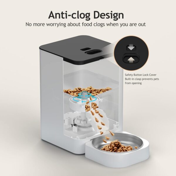 VOLUAS Comederos automáticos para mascotas para gatos y perros - 4 comidas - Imagen 6