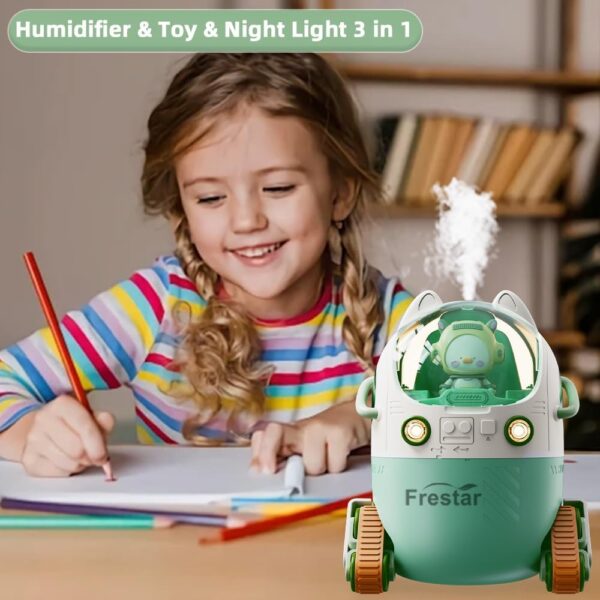 Mini Humidificador de Aire 220ml con Neblina Fría, Luz LED y Apagado Automático – Modelo Recargable y Silencioso - Imagen 3