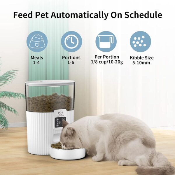 Comedero Automático PAPIFEED con Capacidad de 3.5L y Diseño Cactus: Programación Flexible para la Alimentación de tu Mascota
