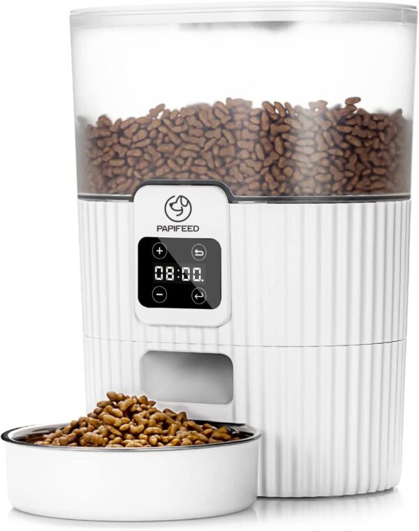 Comedero Automático PAPIFEED con Capacidad de 3.5L y Diseño Cactus: Programación Flexible para la Alimentación de tu Mascota - Imagen 6