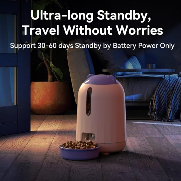 Dispensador Automático Inteligente PAPIFEED WiFi de 3 Litros, Doble Potencia para Mascotas- comedor - Imagen 8