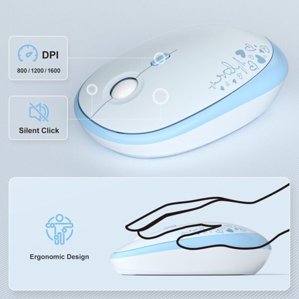 Combo Teclado y Mouse Inalámbrico para PC y Laptop - Imagen 7