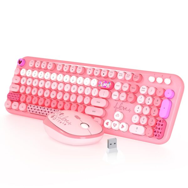 Combo Teclado y Mouse Inalámbrico para PC y Laptop