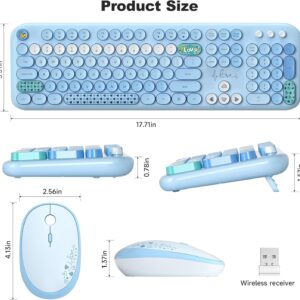 Combo Teclado y Mouse Inalámbrico para PC y Laptop