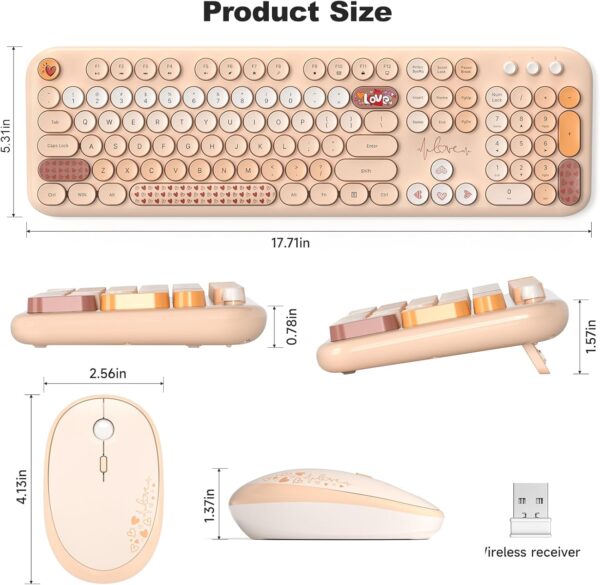 Combo Teclado y Mouse Inalámbrico para PC y Laptop - Imagen 3