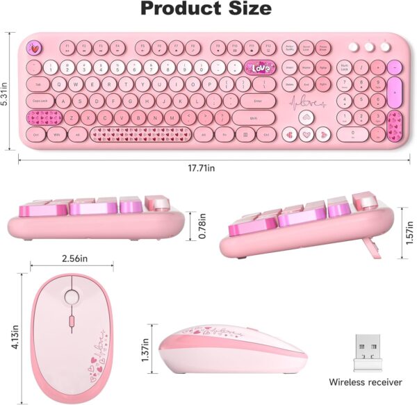 Combo Teclado y Mouse Inalámbrico para PC y Laptop - Imagen 2