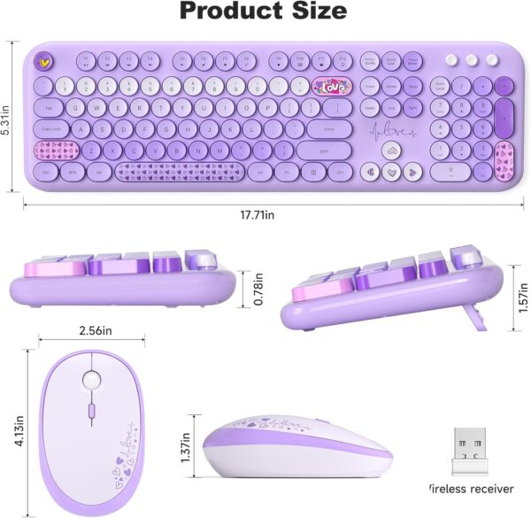 Combo Teclado y Mouse Inalámbrico para PC y Laptop - Imagen 4