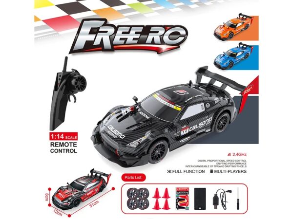 Carro RC Drift Car 1:14 GTR – Alta Velocidad con Luces LED - Imagen 2