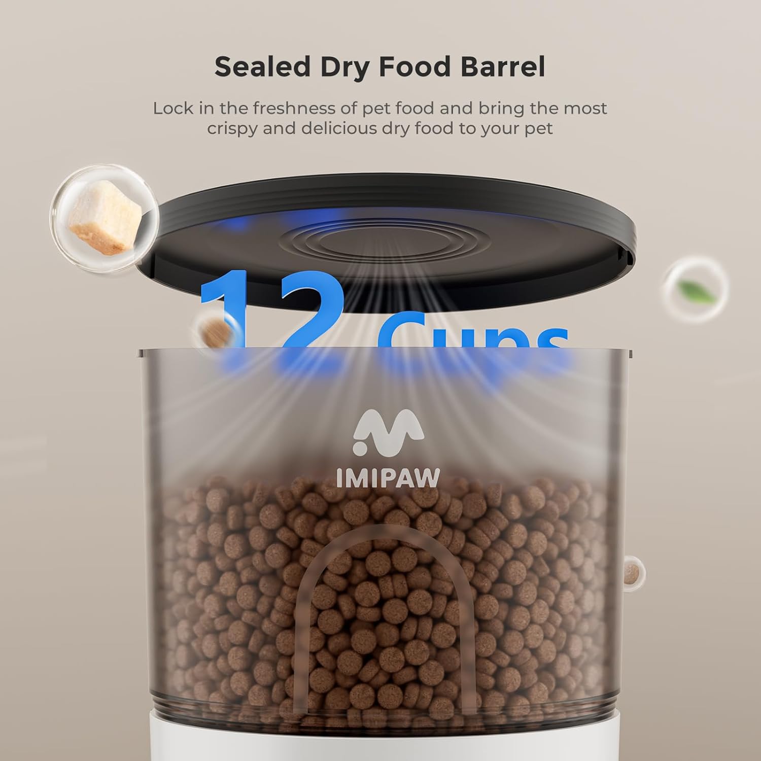 Comedor IMIPAW Inteligente con App wifi – 3Litros comida siempre fresca - Imagen 3