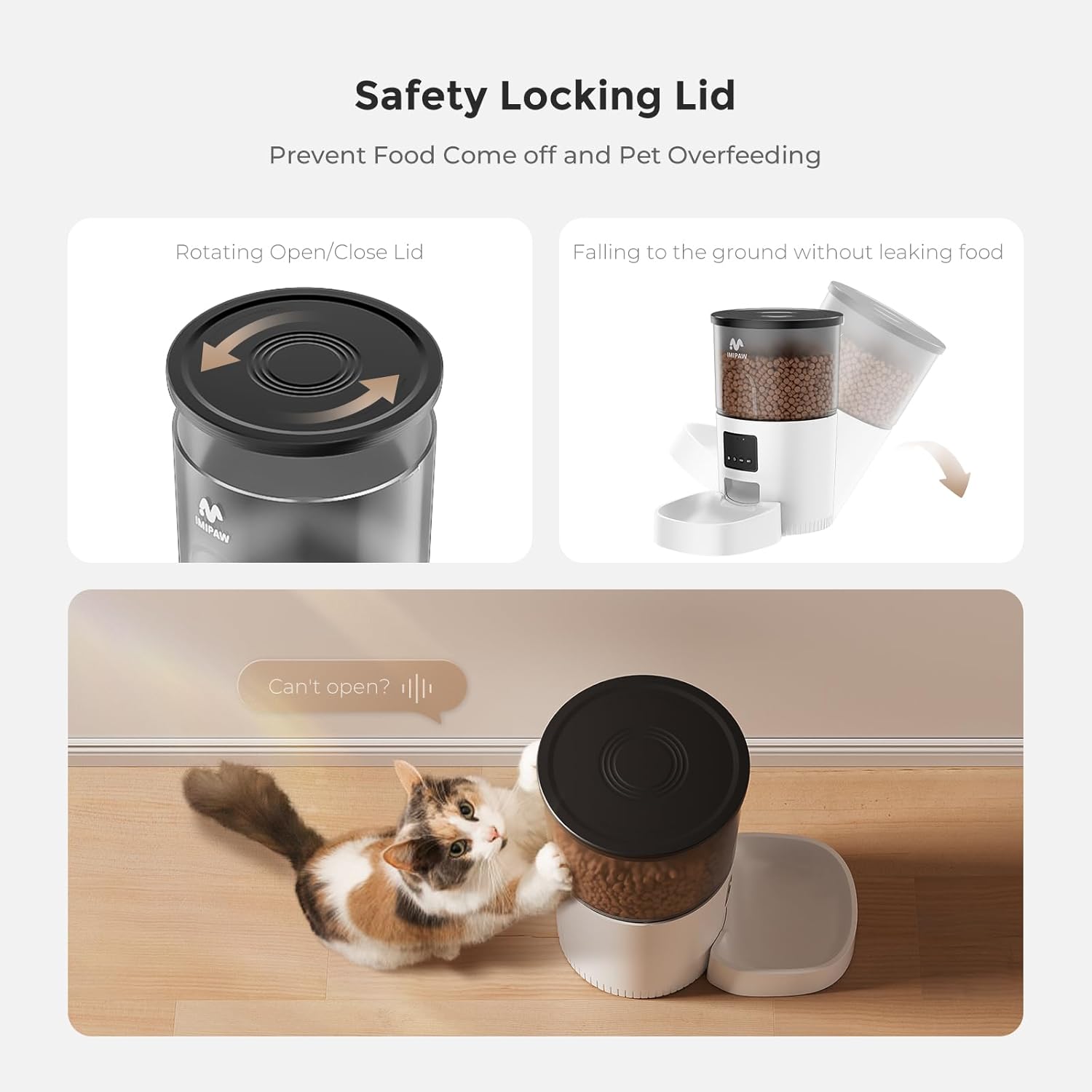 Comedor IMIPAW Inteligente con App wifi – 3Litros comida siempre fresca - Imagen 4