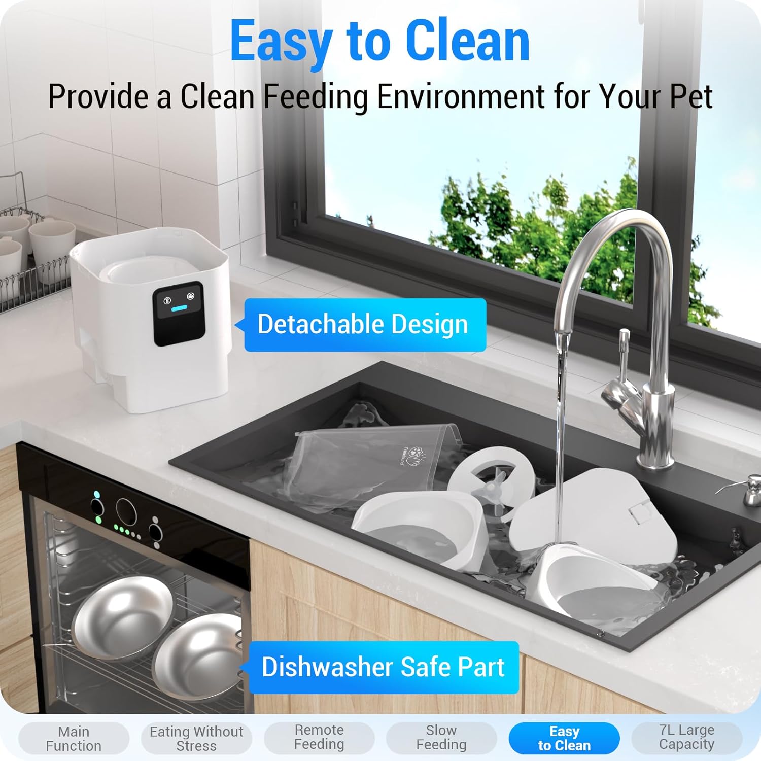 Comedor Automático Frienhund 7L con App y ALEXA  – Control Total y Comidas Programadas desde tu Celular - Imagen 5