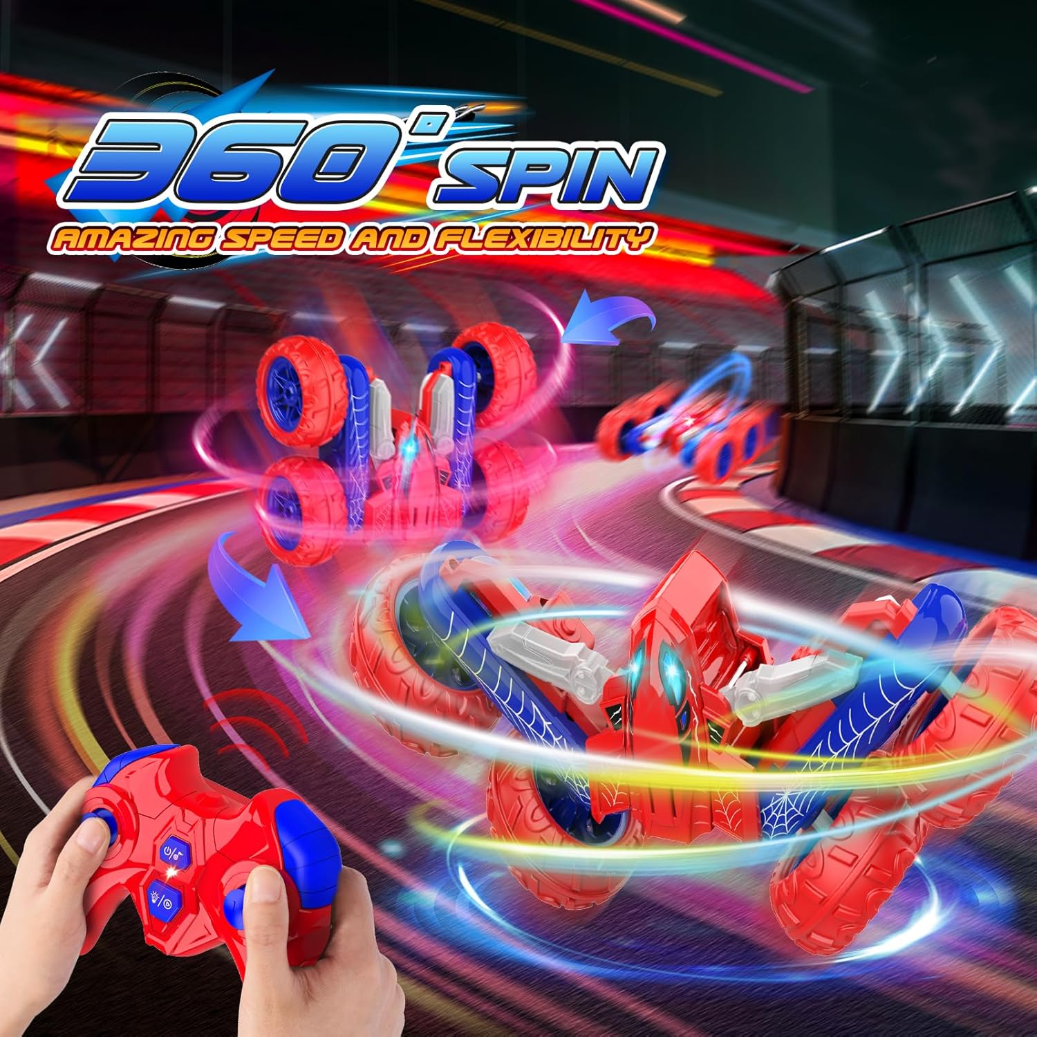 Carro Control Remoto de Doble Cara, Acrobacias 360° RECARGABLE - Imagen 5