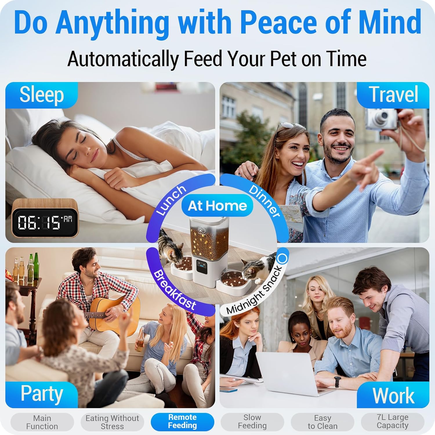 Comedor Automático Frienhund 7L con App y ALEXA  – Control Total y Comidas Programadas desde tu Celular - Imagen 3