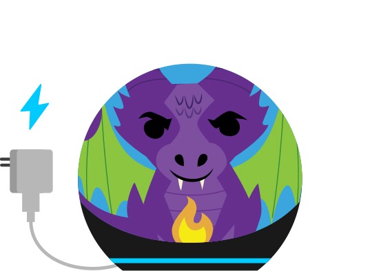 Amazon Echo Dot Kids,para niños, cuenta con control parental, Estilo Dragon - Imagen 3