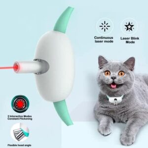 Collar Láser Inteligente para Gatos Recargable USB para Ejercicio y Diversión