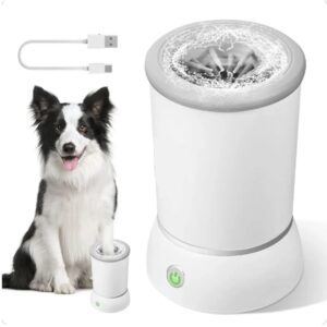 Lavadora de Patas USB con Cerdas de Silicona Suaves para Mascotas